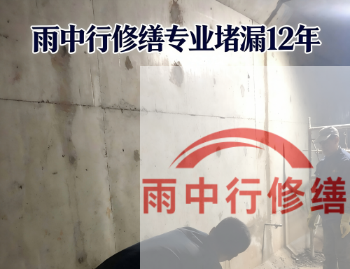 衢州某商场电梯井堵漏案例